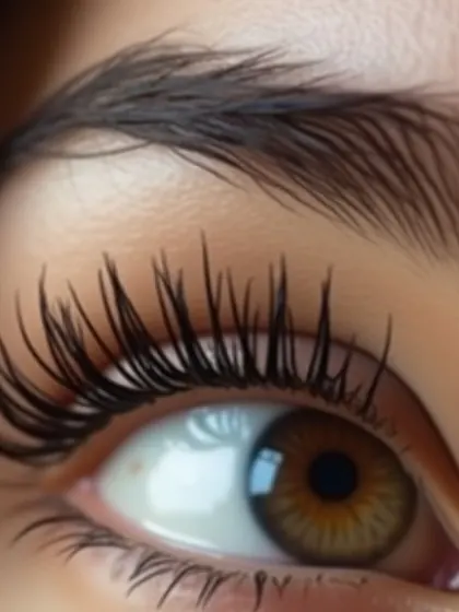 Close-up lash extension work by a fictional Miami lash artist